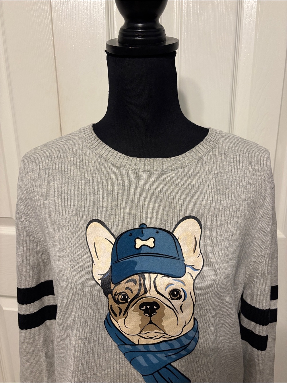 A21 French Bulldog Crewneck Sweater - Picture 2 of 7